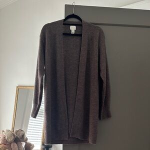 H&M Open-Front Brown Women's Cardigan